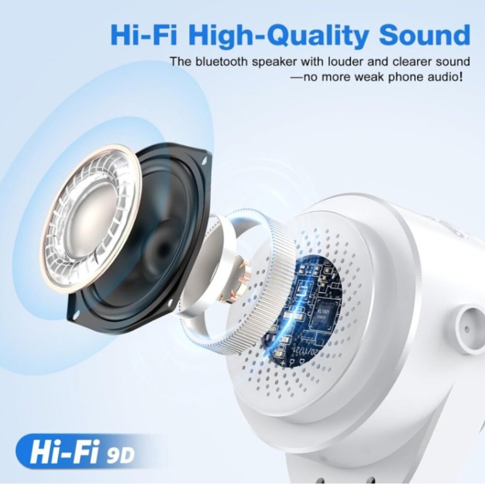 5 in 1 Bluetooth Speaker, 360° Rotation Cell Phone Stand! - Picture 8 of 9